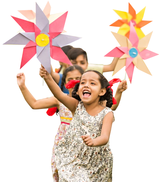 CSR Kids with Pinwheels